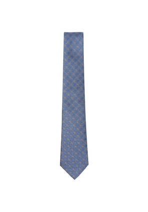 Canali patterned tie - Blue