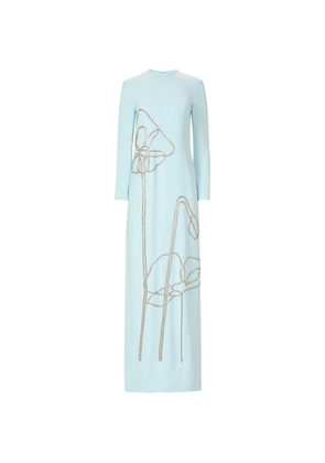 Costarellos Zarie crystal-embellished maxi dress - Blue