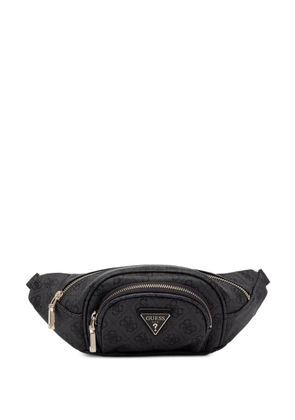 GUESS USA Latona monogram-print belt bag - Black