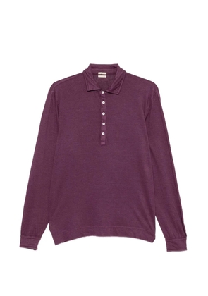 Massimo Alba long-sleeve polo shirt - Purple