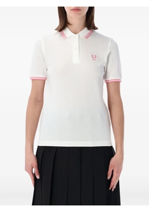 Comme Des Garçons Girl x Fred Perry logo-embroidered polo shirt - White