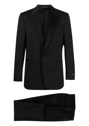 Zegna fitted single-breasted dinner suit - Black