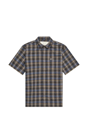 ERL check-print short-sleeve shirt - Neutrals