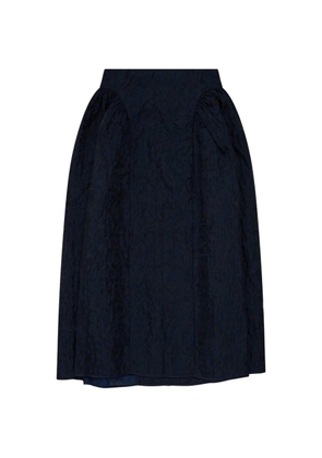 Cecilie Bahnsen Fabiola cloqué-effect gathered skirt - Blue
