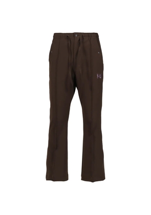 Needles butterfly-embroidered trousers - Brown