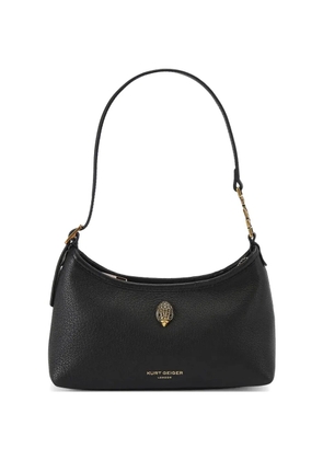 Kurt Geiger London Eagle-plaque pebbled tote bag - Black