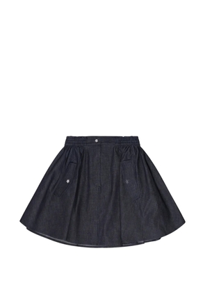 Cecilie Bahnsen flower-button flared skirt - Blue