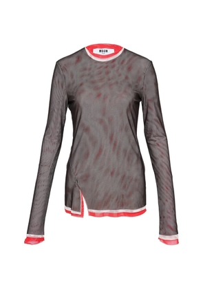 MSGM mesh top - Black