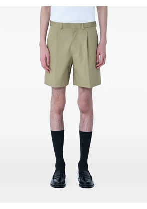 Prada cotton pleated shorts - Neutrals