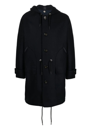 PT Torino hooded drawstring coat - Blue