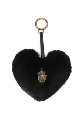 Kurt Geiger London Eagle Head heart keyring - Black