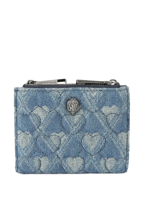Kurt Geiger London Eagle-plaque quilted wallet - Blue