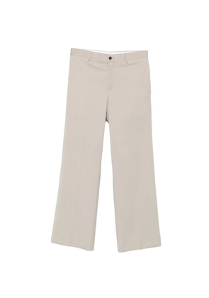 LC23 pressed-crease tailored trousers - Neutrals