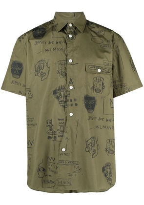 Junya Watanabe MAN graphic-print short-sleeve shirt - Green
