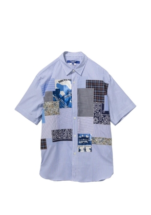 Junya Watanabe MAN patchwork shirt - Blue