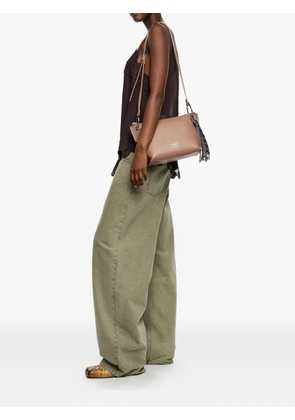 Bimba y Lola medium leather shoulder bag - Brown