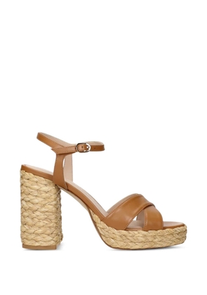 Stuart Weitzman 100mm Dayla heeled sandals - Neutrals