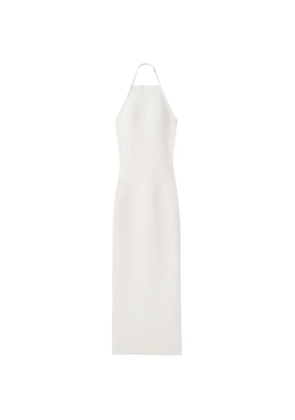 Jacquemus The Tablier halter-neck midi dress - White