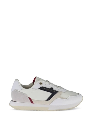 Tommy Hilfiger panelled leather sneakers - White