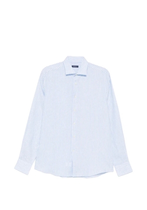 Deperlu Wally striped long-sleeve shirt - Blue