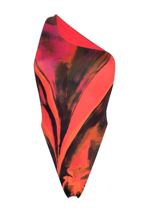 Louisa Ballou one-shoulder swimsuit - Red