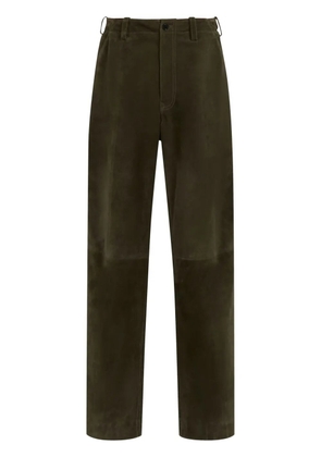 Marni wide-leg leather trousers - Black