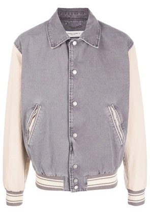 Golden Goose logo-print bomber jacket - Grey