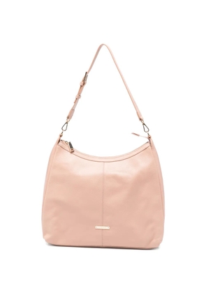 cromia Serena grained leather shoulder bag - Pink
