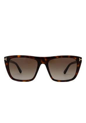 TOM FORD Eyewear Aslan rectangle-frame sunglasses - Brown
