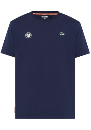 Lacoste x Roland Garros cotton T-shirt - Blue