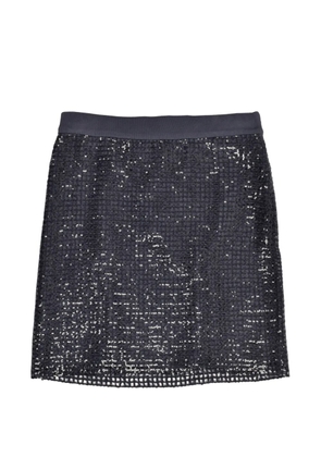 Brunello Cucinelli sequin-embellished mini skirt - Black