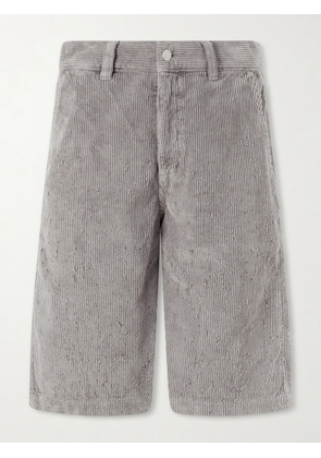 mfpen - Edition Straight-Leg Cotton-Corduroy Shorts - Men - Gray - S