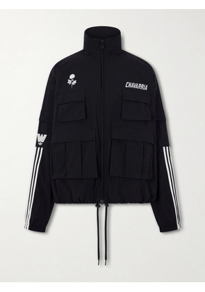 adidas Originals - Willy Chavarria Logo-Embroidered Ripstop Cargo Jacket - Men - Black - S