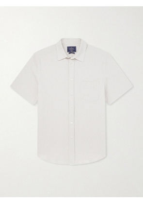 Portuguese Flannel - Theme Textured Cotton-Blend Shirt - Men - Neutrals - XS