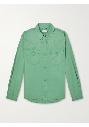 Versace - Cotton-Poplin Shirt - Men - Green - IT 44