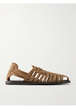 Mr P. - Suede Huarache Sandals - Men - Brown - UK 7