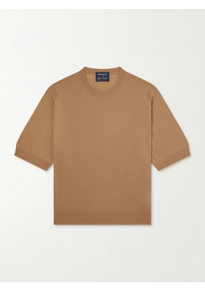 John Smedley - Bill Nighy Knitted Merino Wool T-Shirt - Men - Neutrals - S