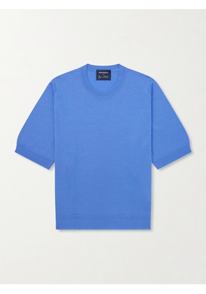 John Smedley - Bill Nighy Merino Wool T-Shirt - Men - Blue - S