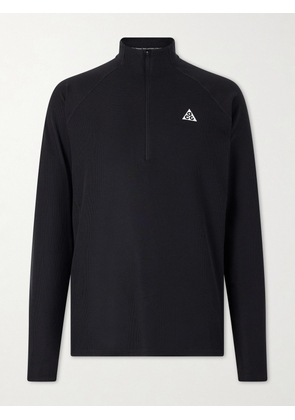 NIKE RUNNING - ACG Trail Logo-Print Dri-FIT Half-Zip Running Top - Men - Black - S