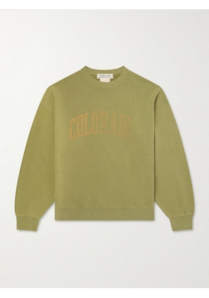 Remi Relief - Colorado Printed Cotton-Jersey Sweatshirt - Men - Green - S