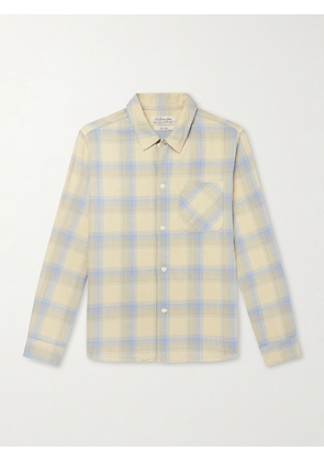 Remi Relief - Checked Cotton Shirt - Men - Yellow - S