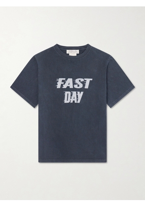 Remi Relief - Fast Day Printed Cotton-Jersey T-Shirt - Men - Black - S