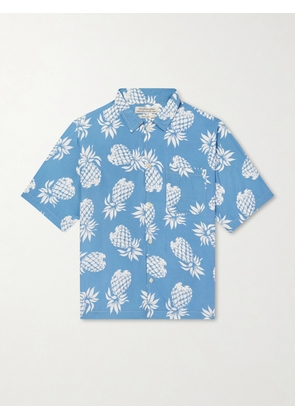 Remi Relief - Printed Woven Shirt - Men - Blue - S