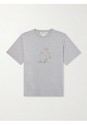 Remi Relief - Oh, You Printed Cotton-Jersey T-Shirt - Men - Gray - S