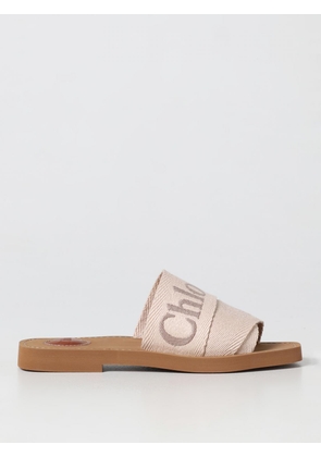 Woody Chloé sandals in canvas with embroidered logo