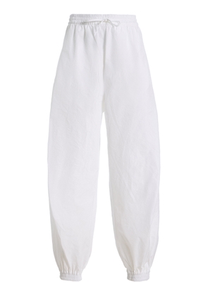 Róhe Volume Crushed Cotton-Blend Trousers - Moda Operandi
