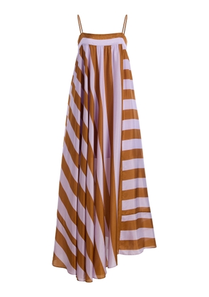 Zimmermann Indra Striped Silk Maxi Dress - Moda Operandi