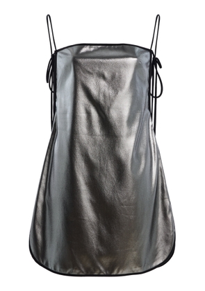 Temily Summer Bones Foiled Silk Mini Dress - Moda Operandi