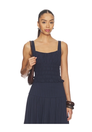 Elodie the Label Merritt Top in Navy. Size S. Also in XS, M, L, XL.