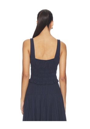 Elodie the Label Merritt Top in Navy. Size S. Also in XS, XL.